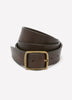 Leather Belt with Heritage-Brass Buckle