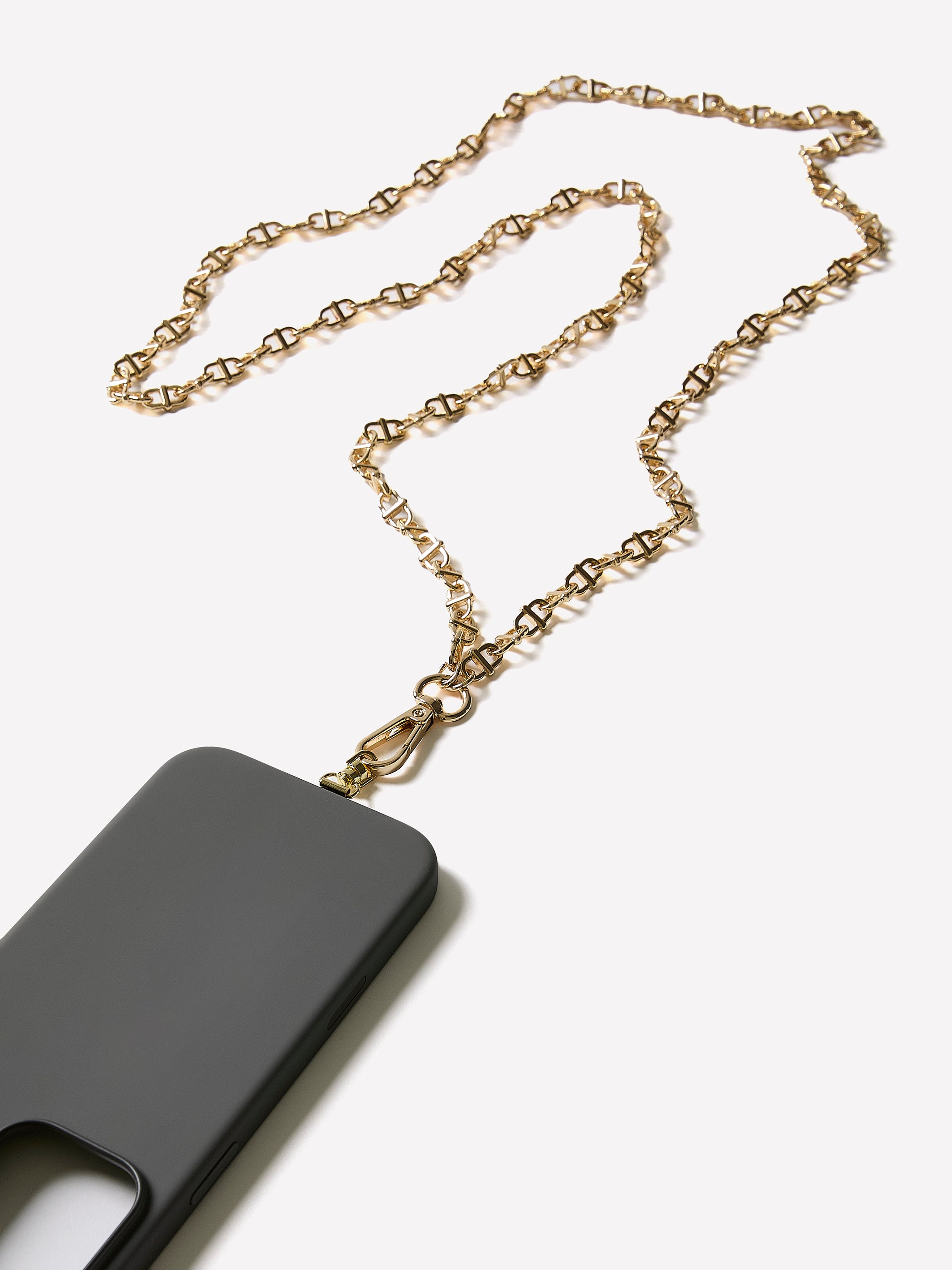 Metal Imitation Necklace with Chain Detail