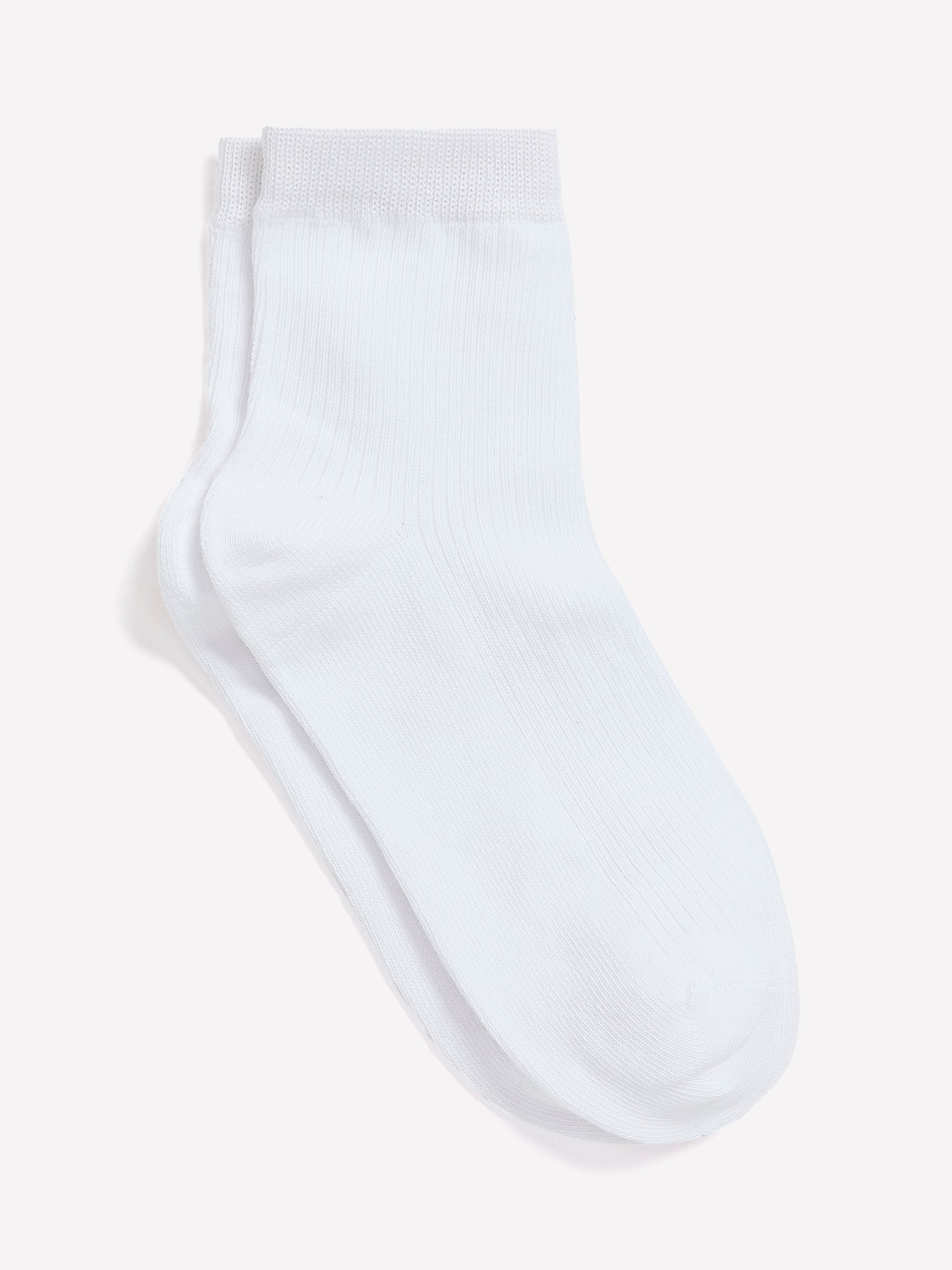 Ribbed Crew Socks