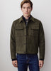 Woven Faux Suede Shacket Jacket