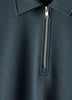 Long-Sleeve Half-Zip Polo Sweater