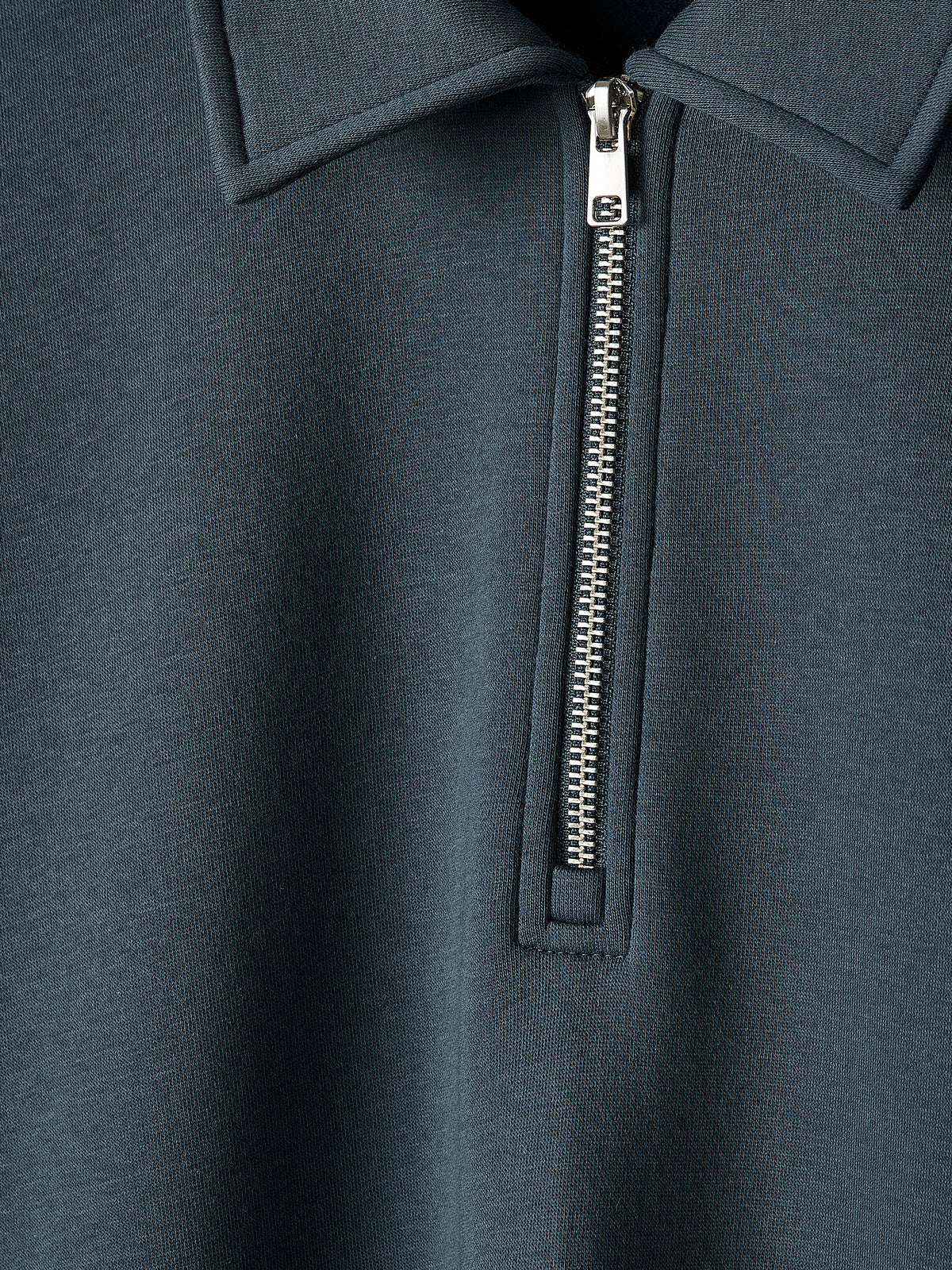 Long-Sleeve Half-Zip Polo Sweater