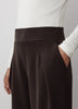 Wide Leg Knit Pants with Neoprene Fabric