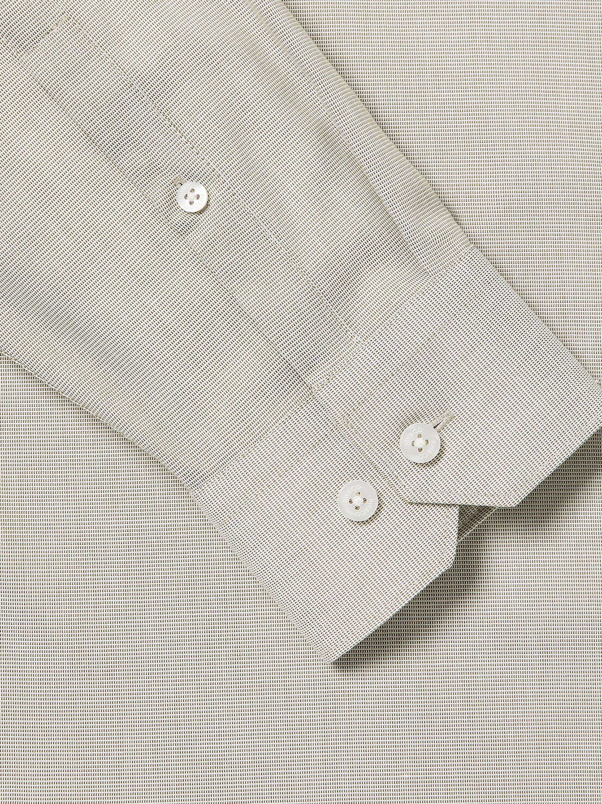 Tailored-Fit Two-Tone Dress Shirt