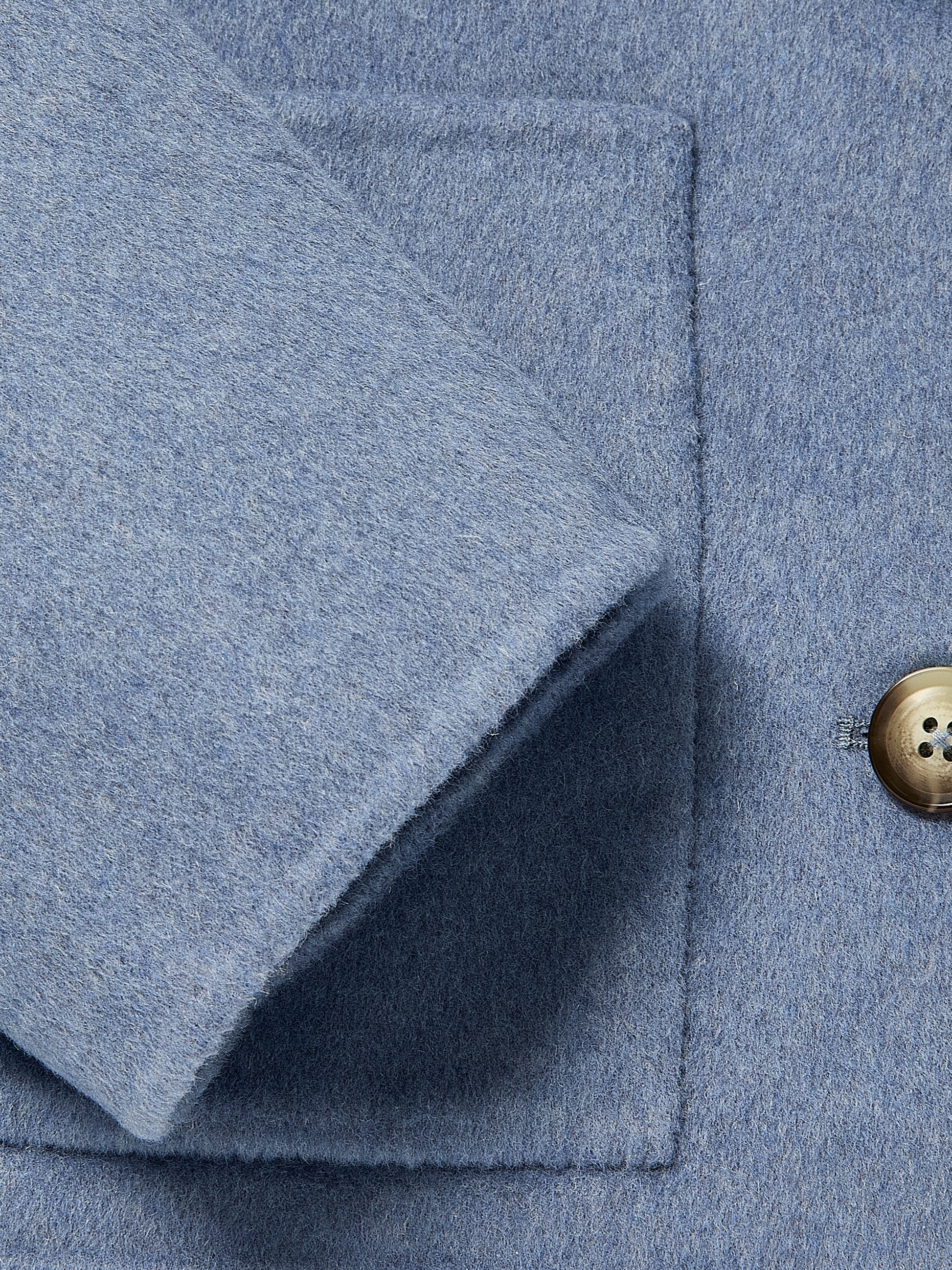 Double Face Wool-Blend Transitional Coat