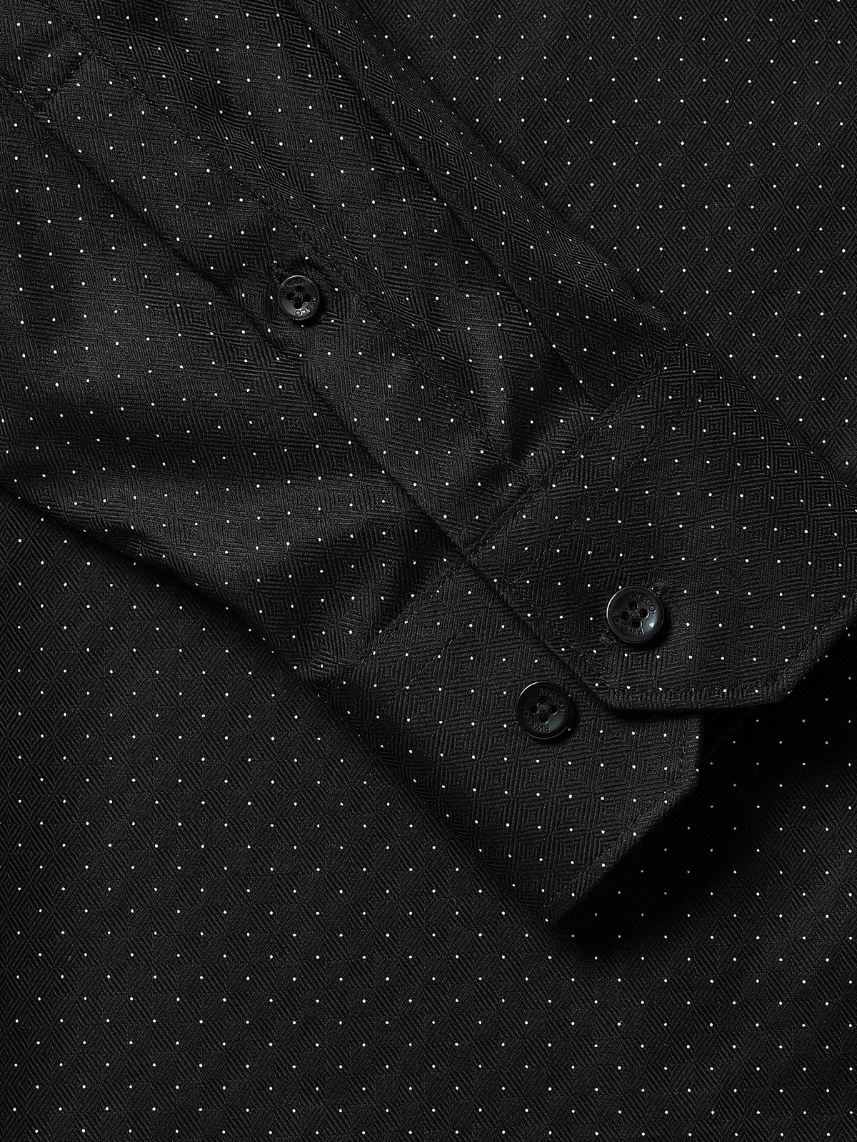 Slim-Fit Dotted Dress Shirt