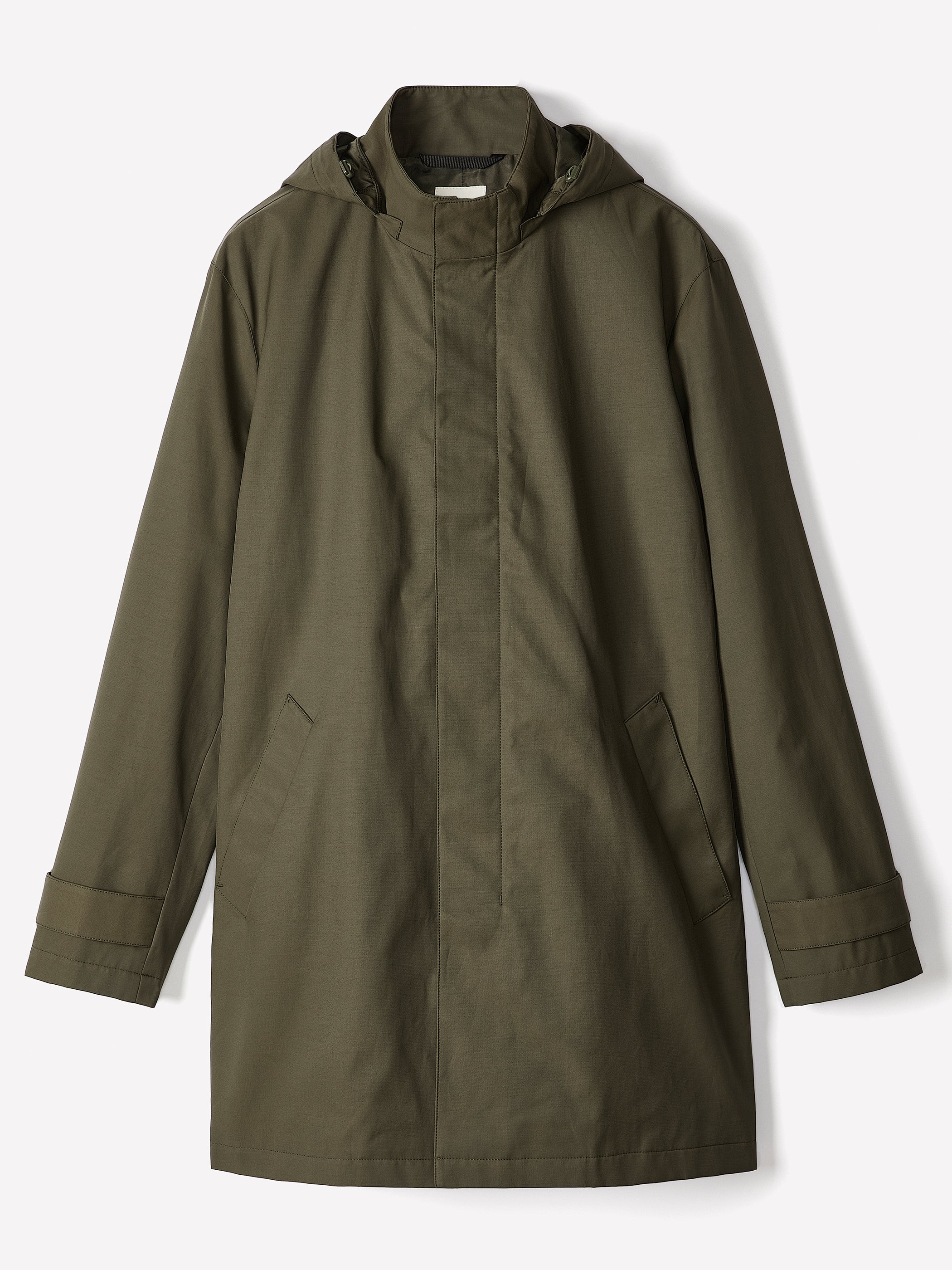 Raincoat with Removable Hood