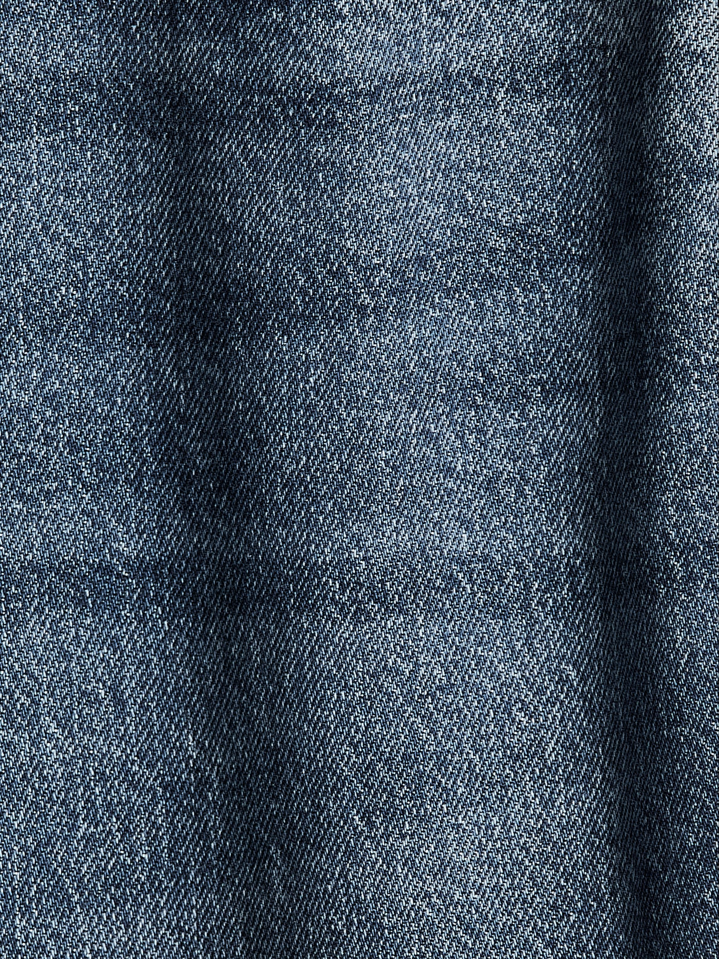 Woven Denim Pant High Rise Wide Leg