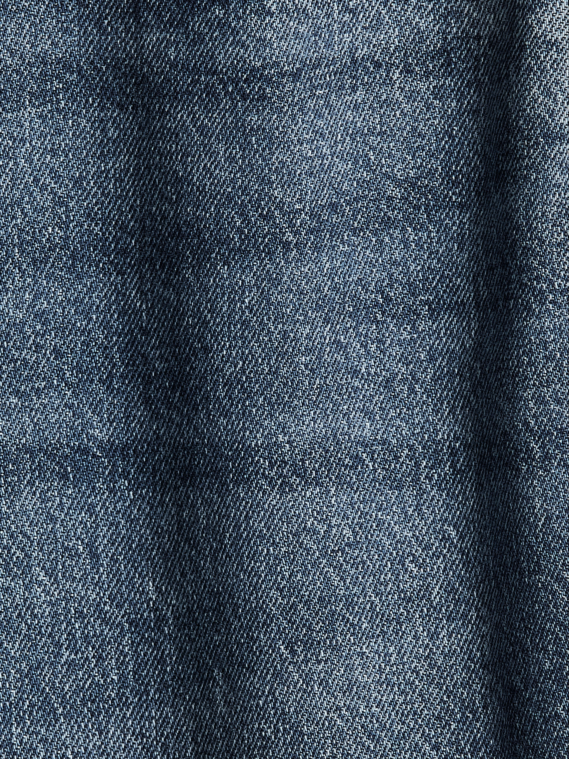 Woven Denim Pant High Rise Wide Leg