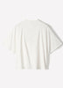Short-Sleeve Mock-Neck Cape Blouse