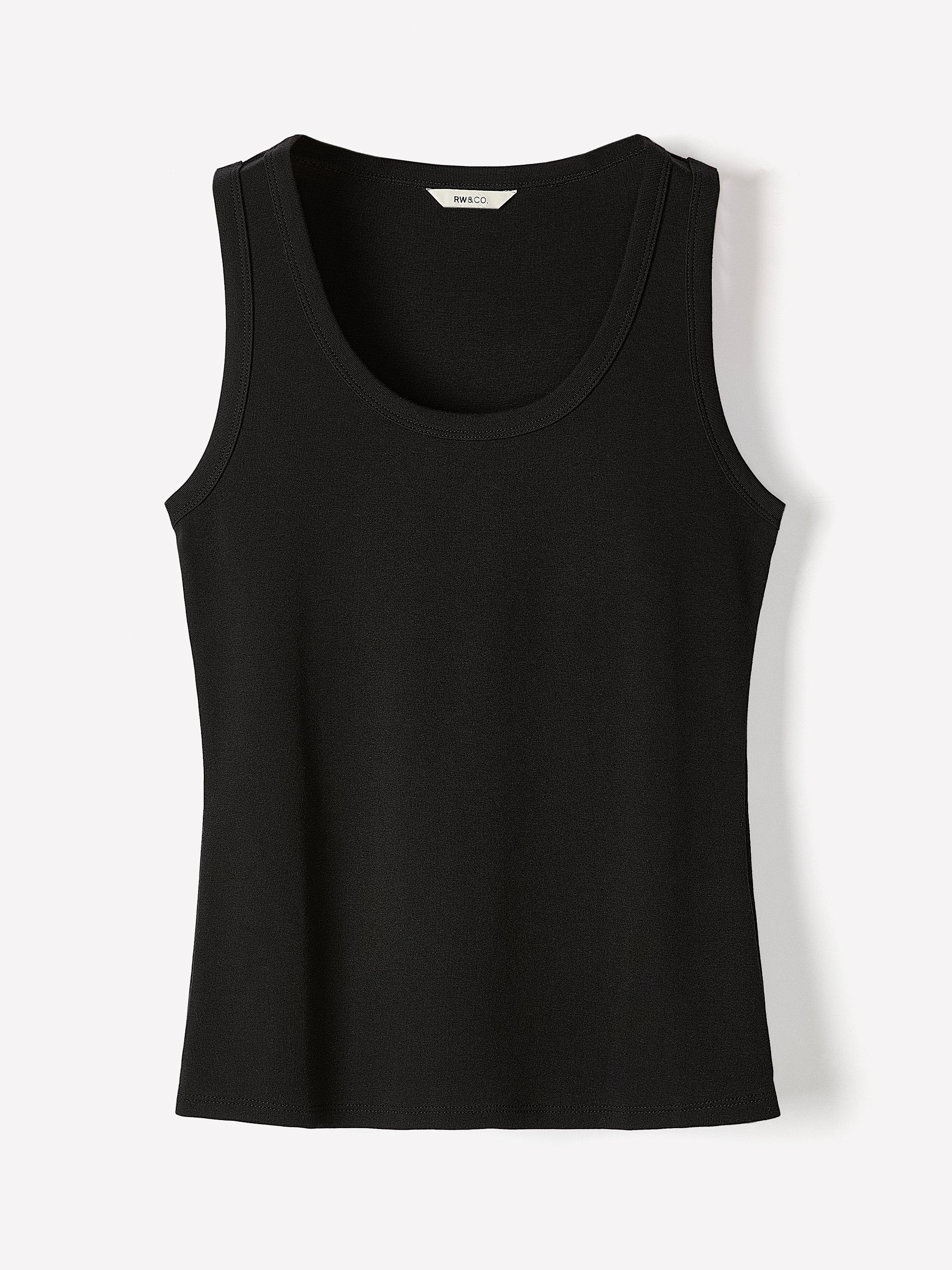 Camisole Côtelée à Col Dégagé