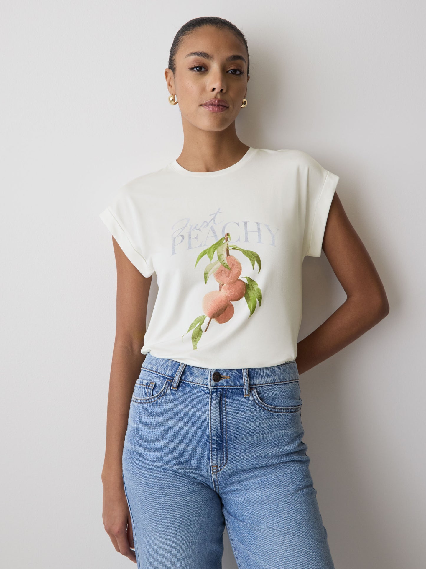 Extended-Sleeve Crew-Neck Tee