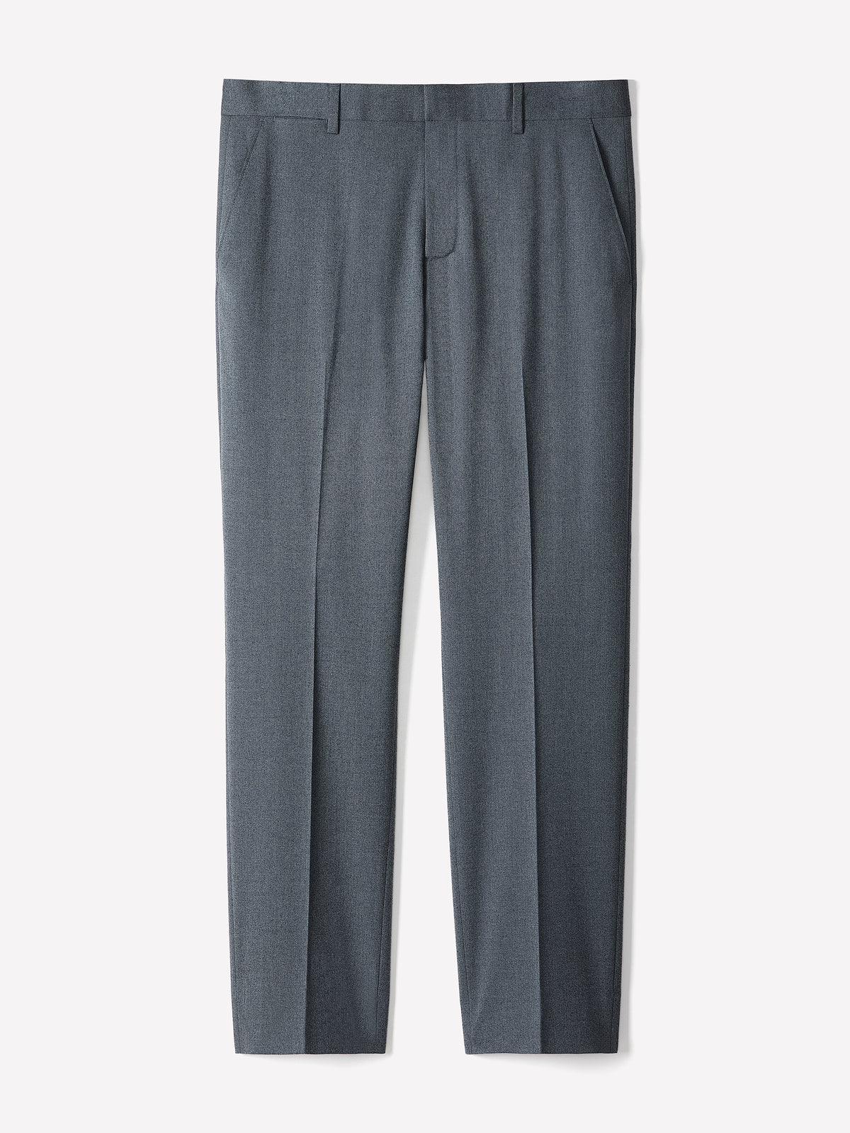 Tailored-Fit Blue Brushed Twill Pant