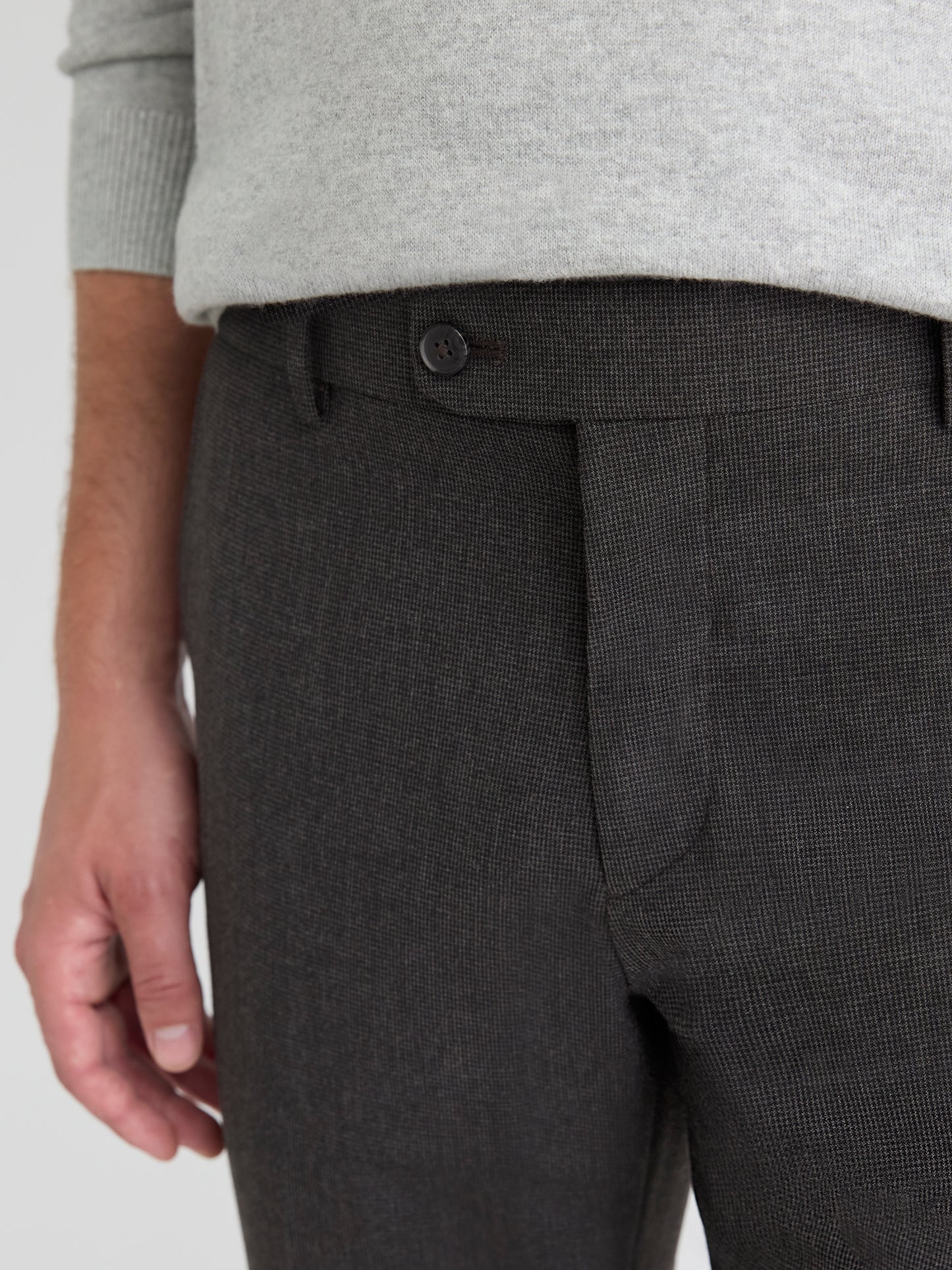 Slim Fit Houndstooth City Pant