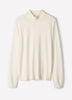 Long Sleeve Mock Neck Pullover Sweater Cotton Blend