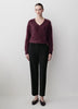 Mid-Rise Straight-Leg Cropped Pant