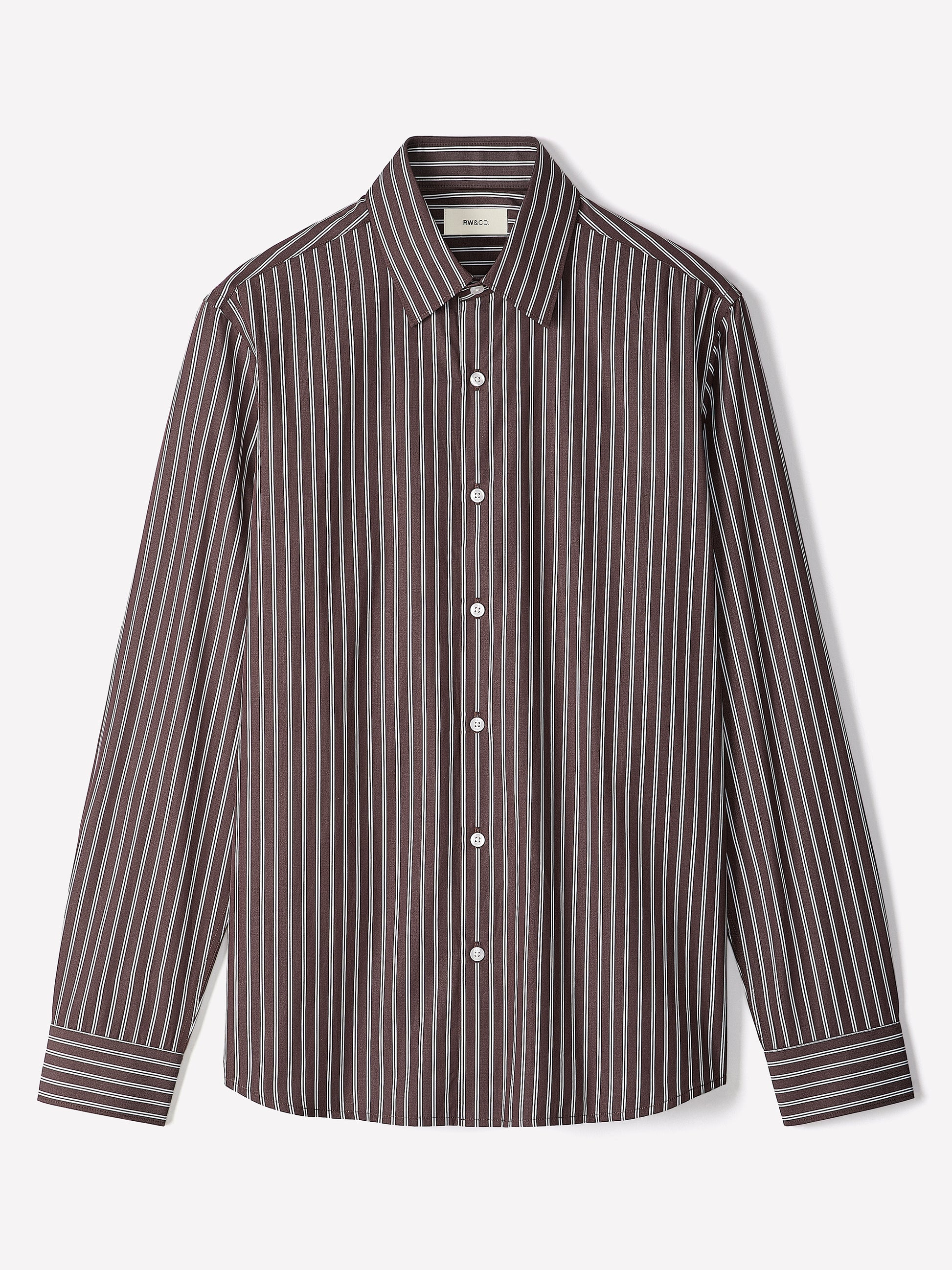 Woven Tailored Collar Shirt, Regular Fit, 100% Cotton