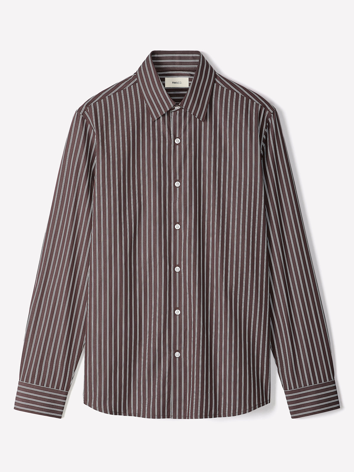 Woven Tailored Collar Shirt, Regular Fit, 100% Cotton