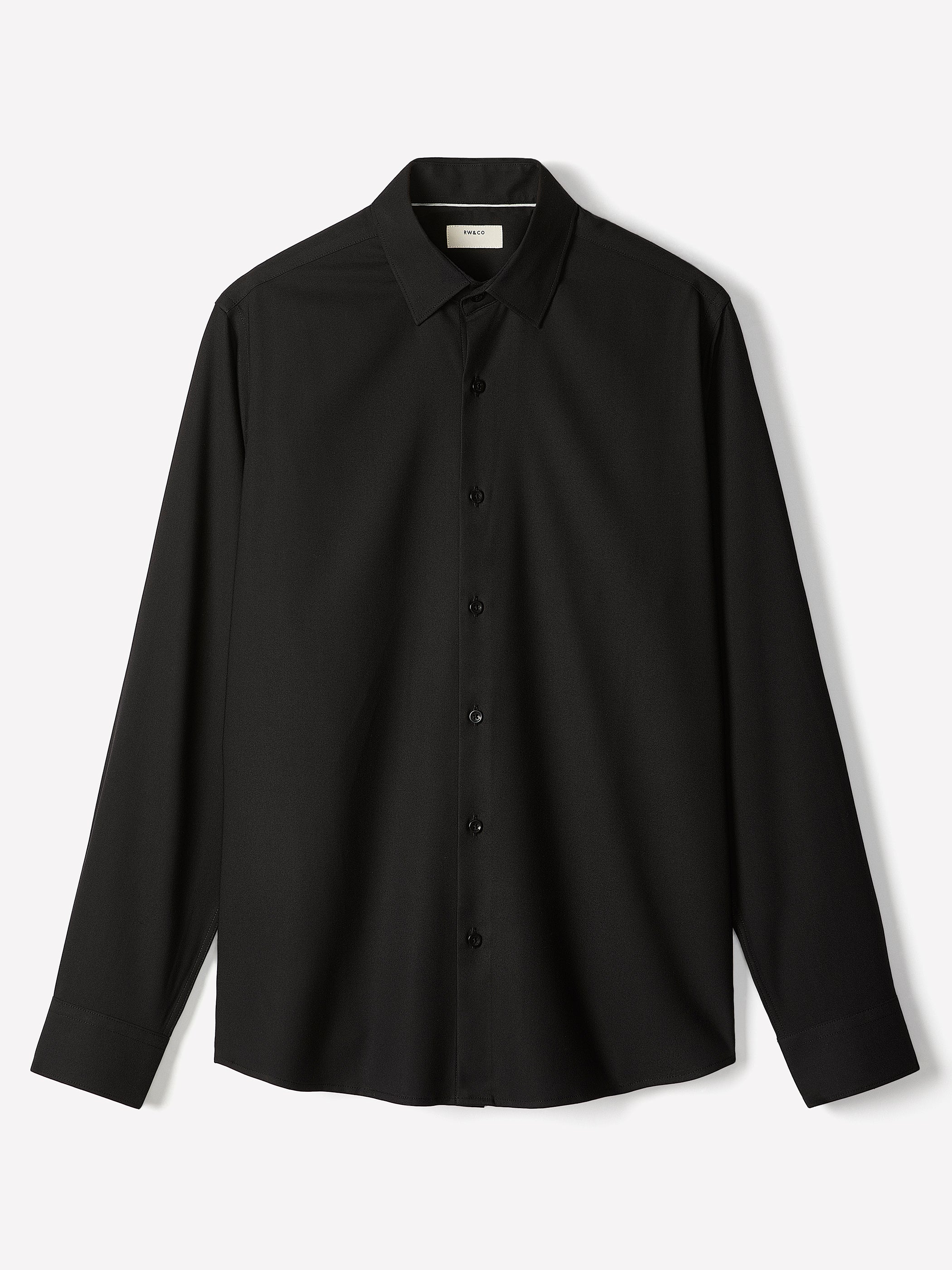 Regular-Fit Knit-Like Dress Shirt