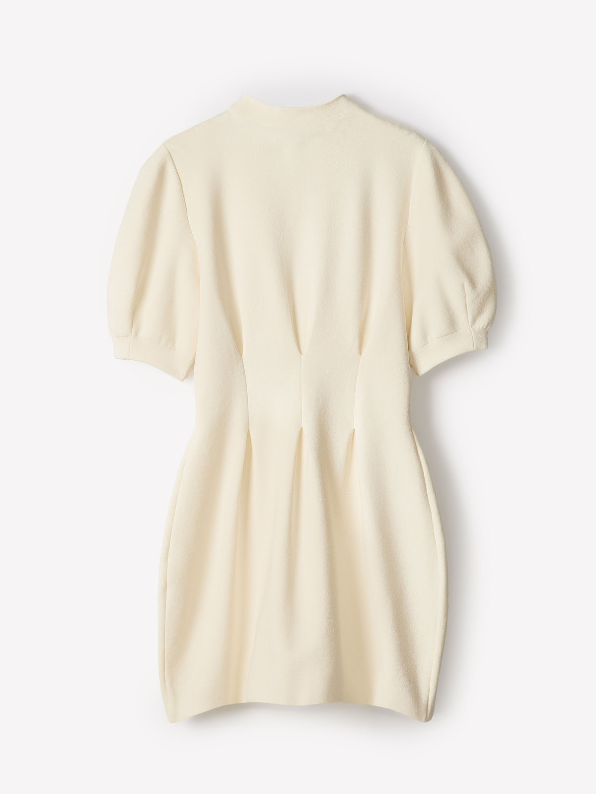 Short-Sleeve Mock-Neck Hourglass Sweater Dress