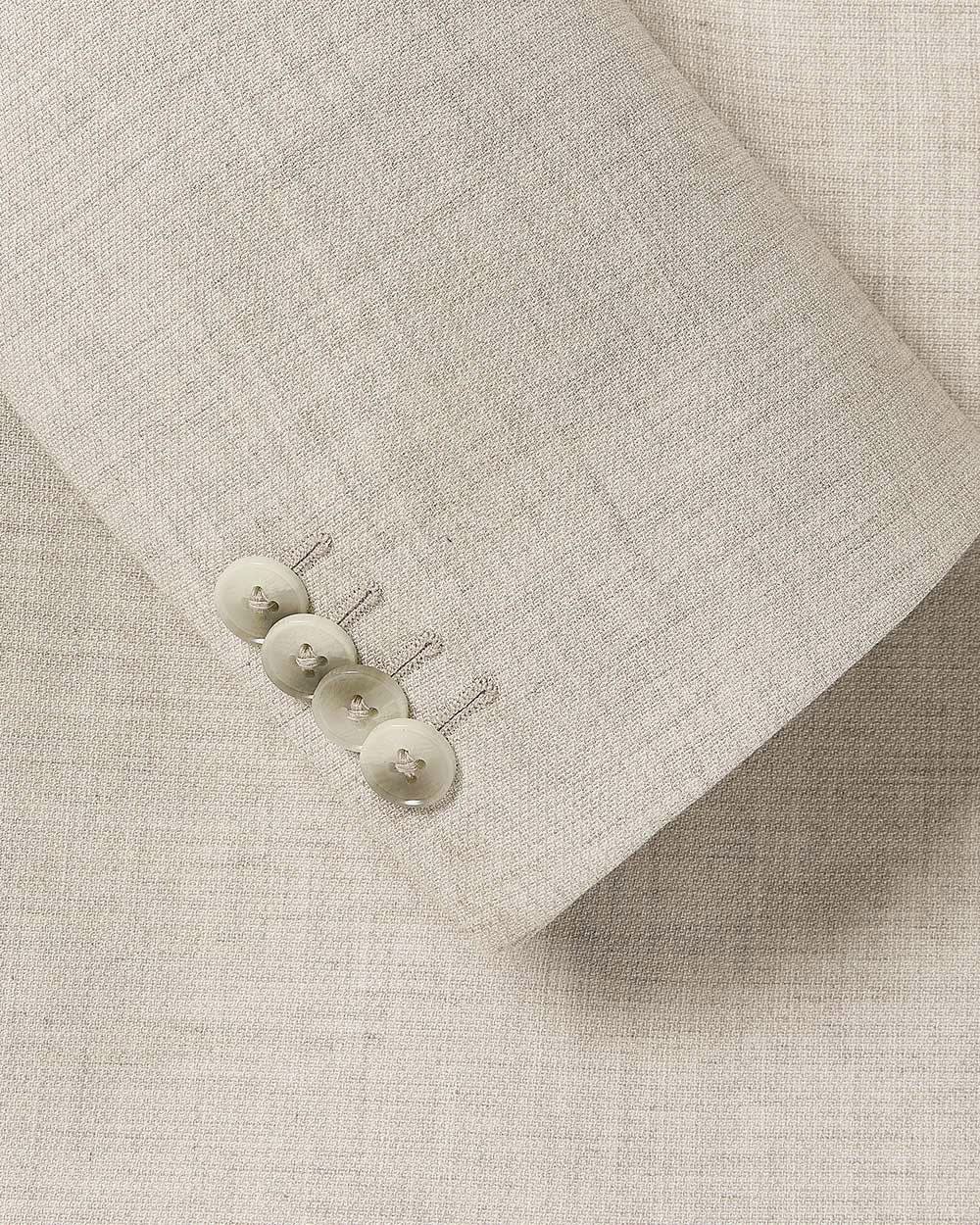 Veston de Complet Mastic à Coupe Étroite