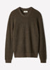 Knit Crewneck Sweater Cotton Cashmere Blend