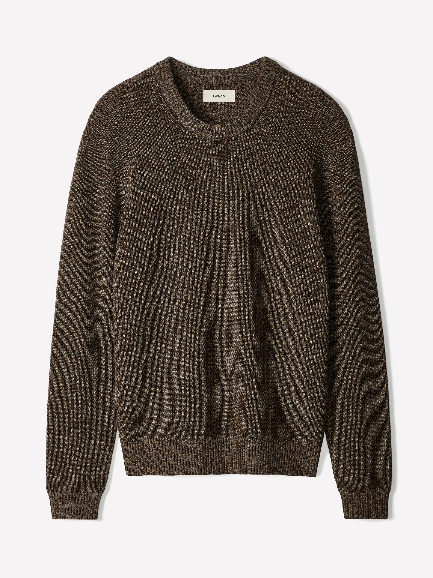 Knit Crewneck Sweater Cotton Cashmere Blend