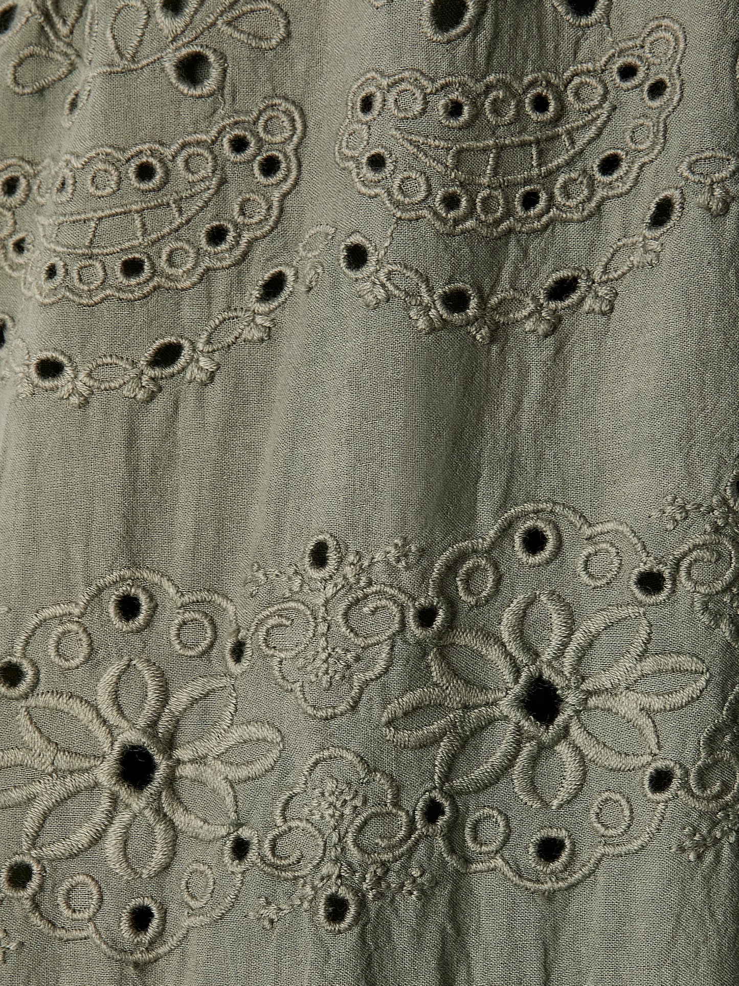 Cotton Eyelet Halter Maxi Dress