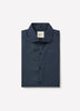 Tailored-Fit Two-Tone Piqué-Knit Dress Shirt