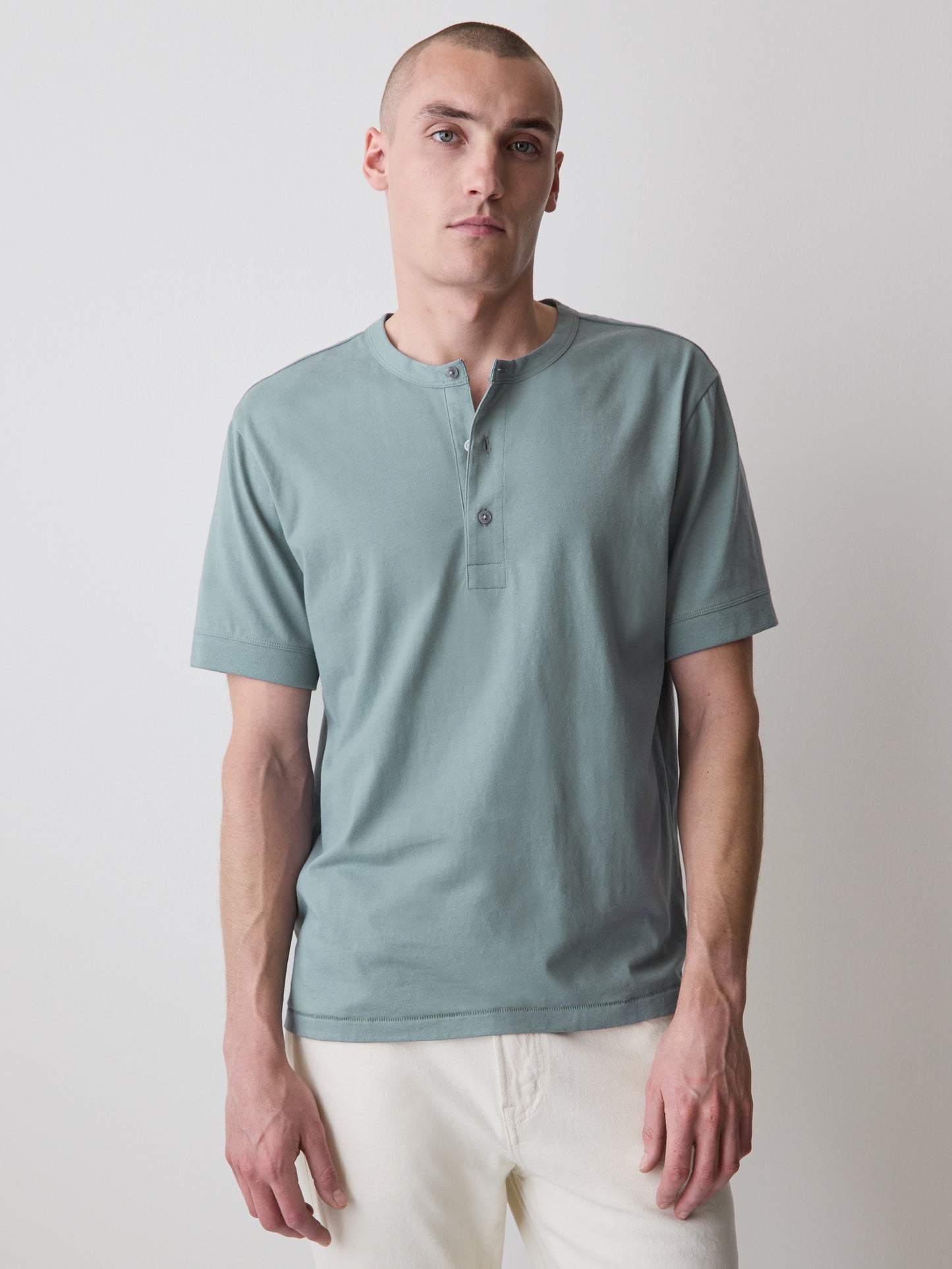 Short-Sleeve Henley T-Shirt