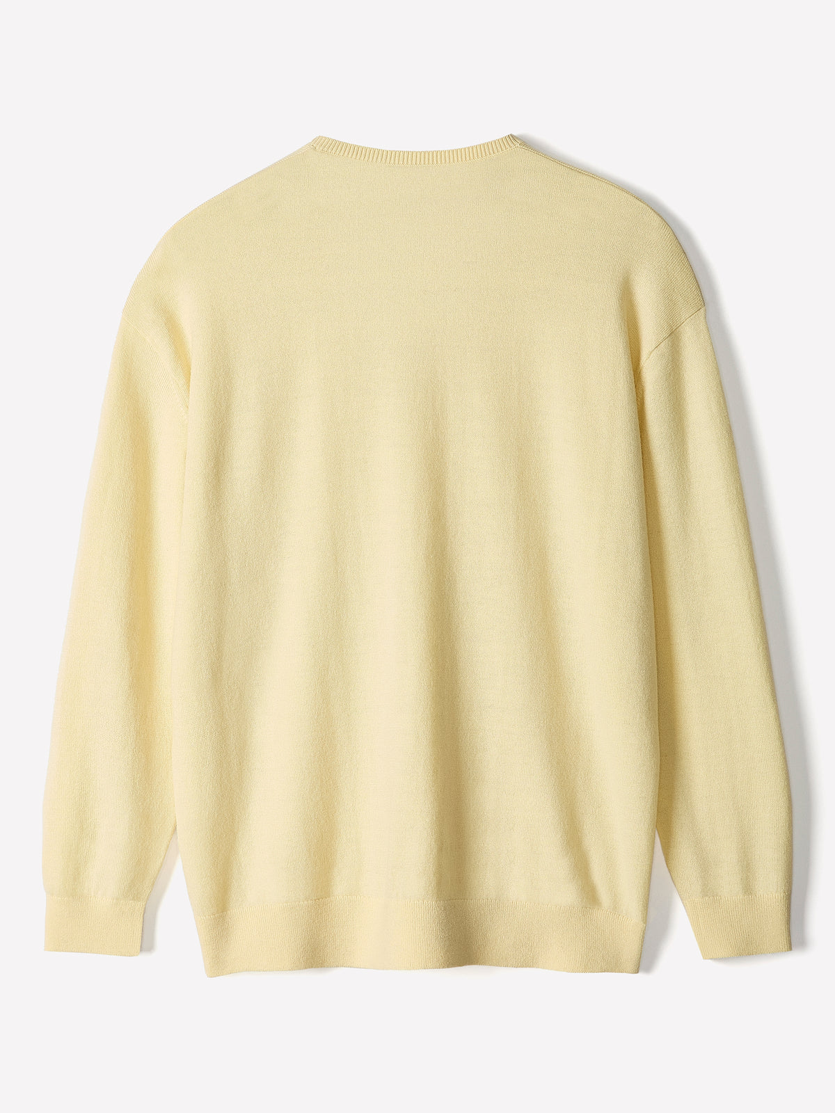 Long-Sleeve V-Neck Oversized Merino Sweater