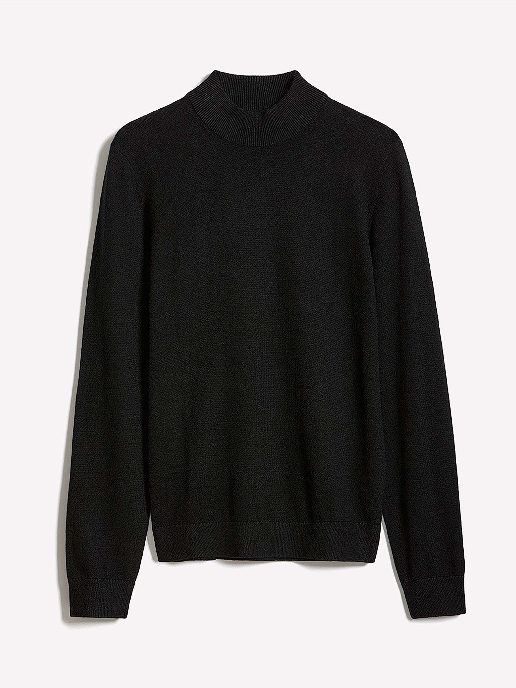 Long-Sleeve Mock-Neck Sweater