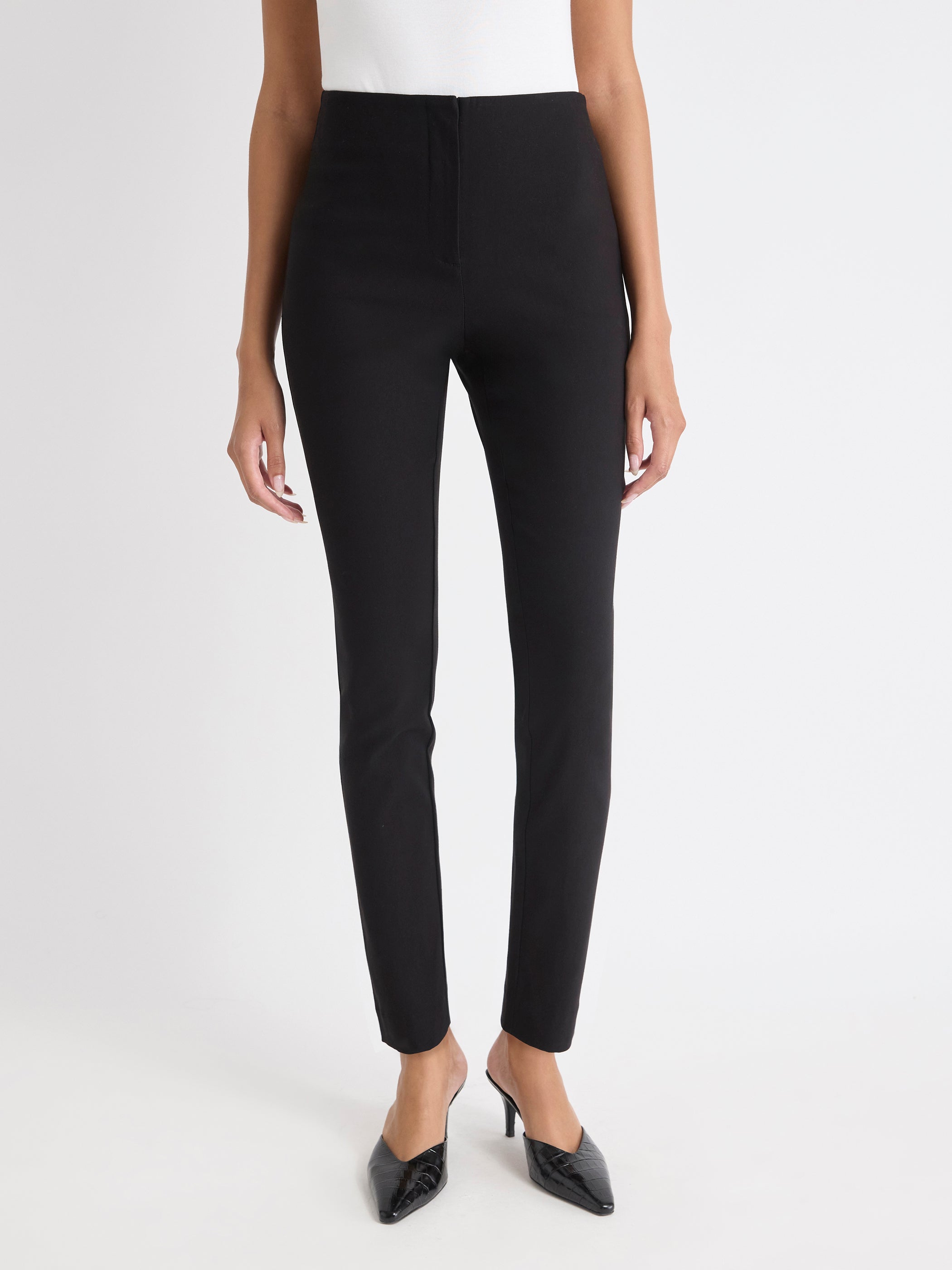 Pantalon Legging Citadin Longueur Cheville à Taille Haute