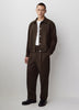 Wide-Leg Pleated Dress Pant