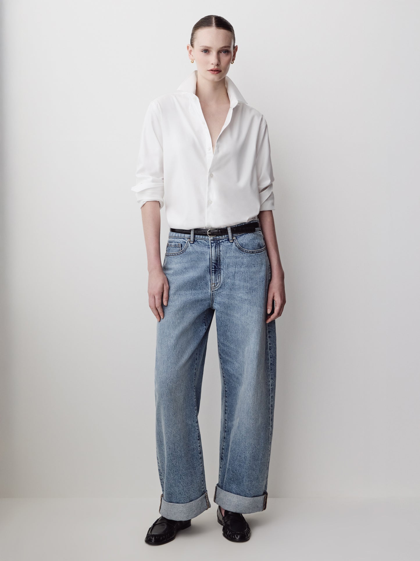 Slouchy Mid-Rise Jeans