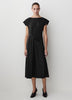 Satin Twist Cocktail Dress, Stretch Polyester Blend