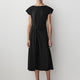 Satin Twist Cocktail Dress, Stretch Polyester Blend
