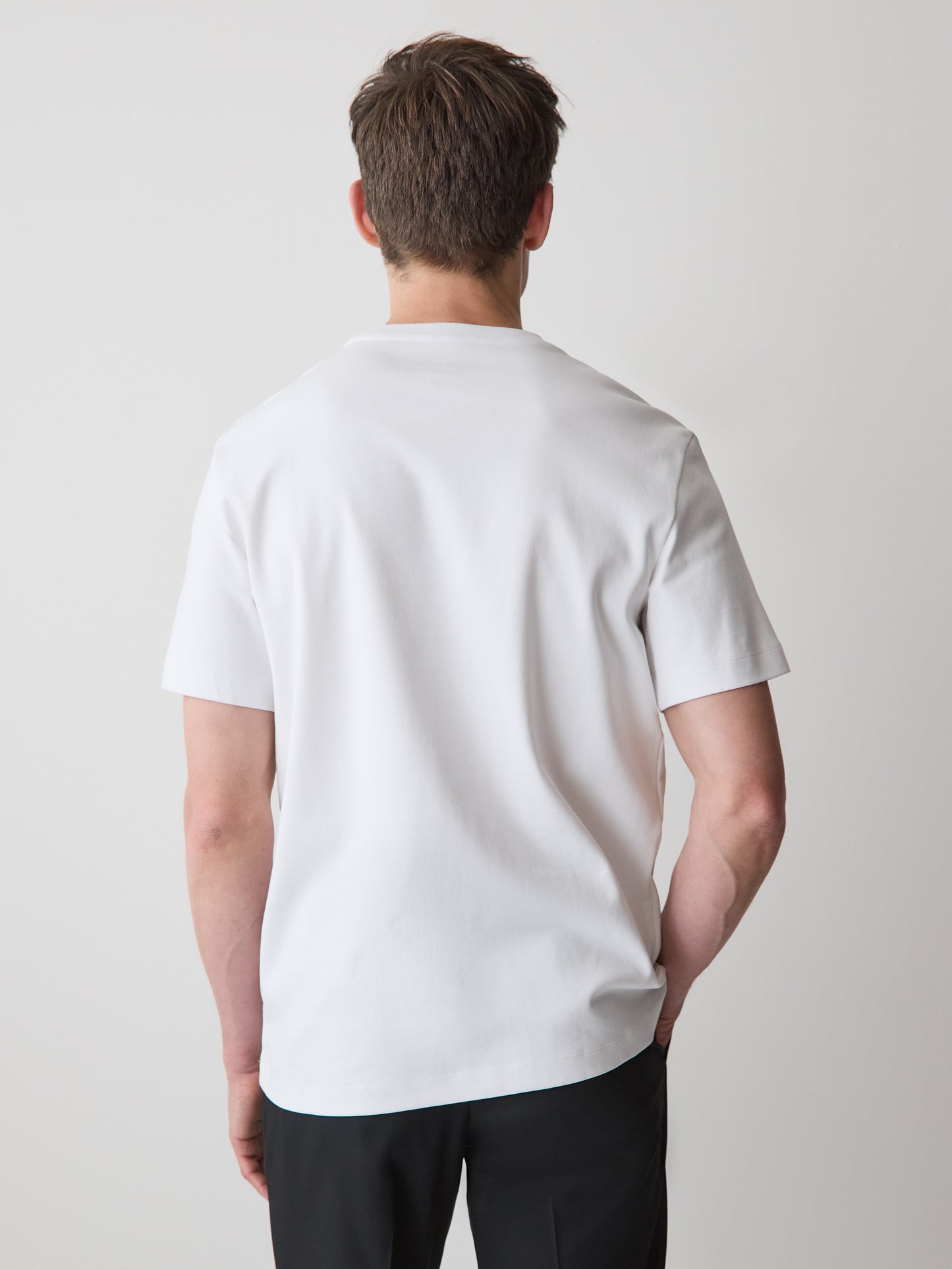 Solid Short-Sleeve Crew-Neck Tee