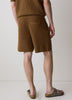 Knit Short Sleeve Sweater With Textured Stitch