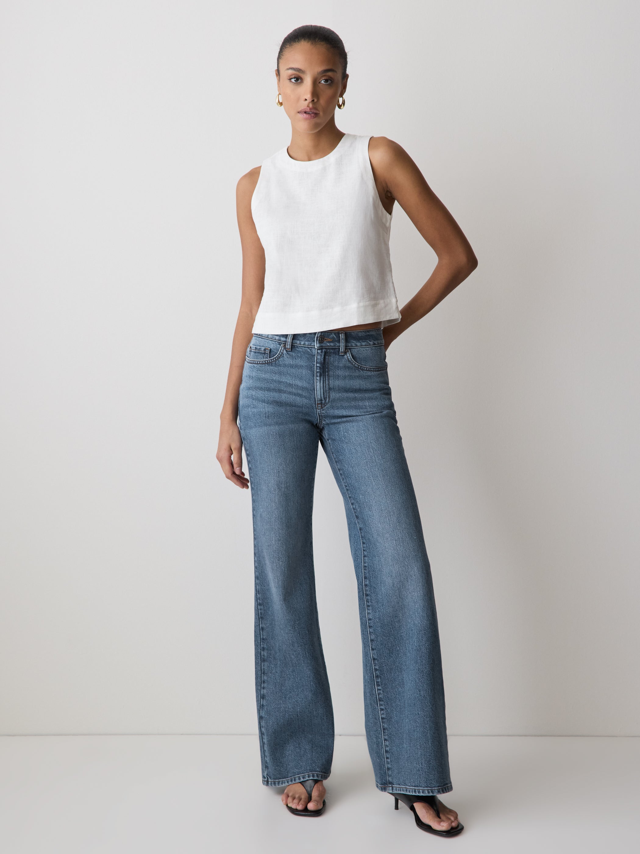 High-Rise Wide-Leg Jeans