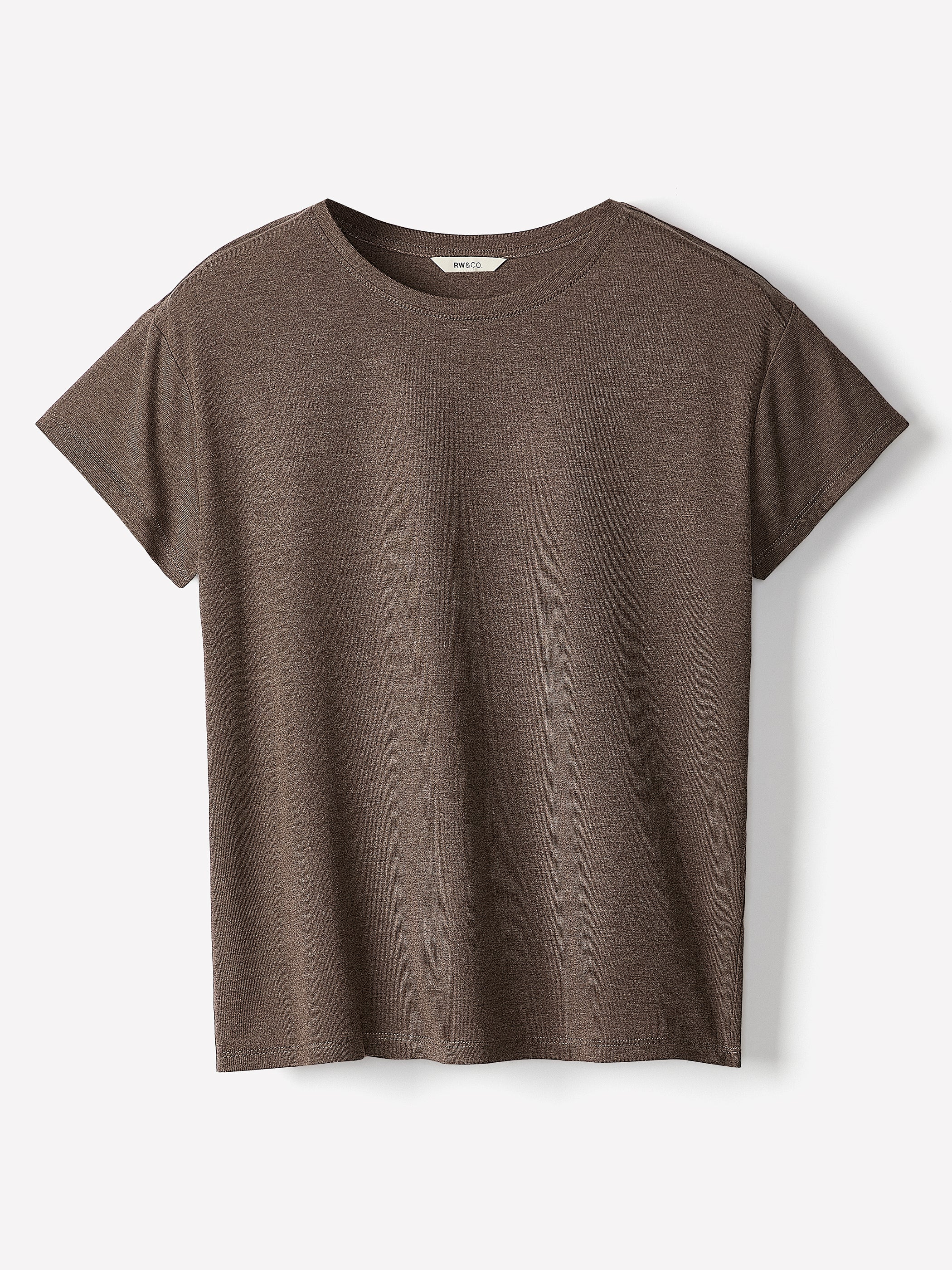 Silk-Blend Boxy Knit Top | RW&CO.