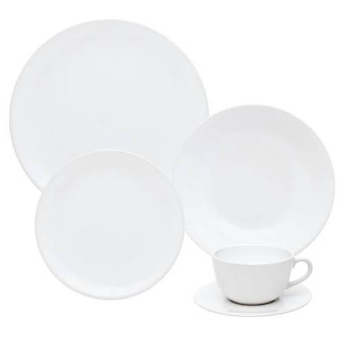 Oxford Unni White 20 Pieces Dinnerware Set Service for 4