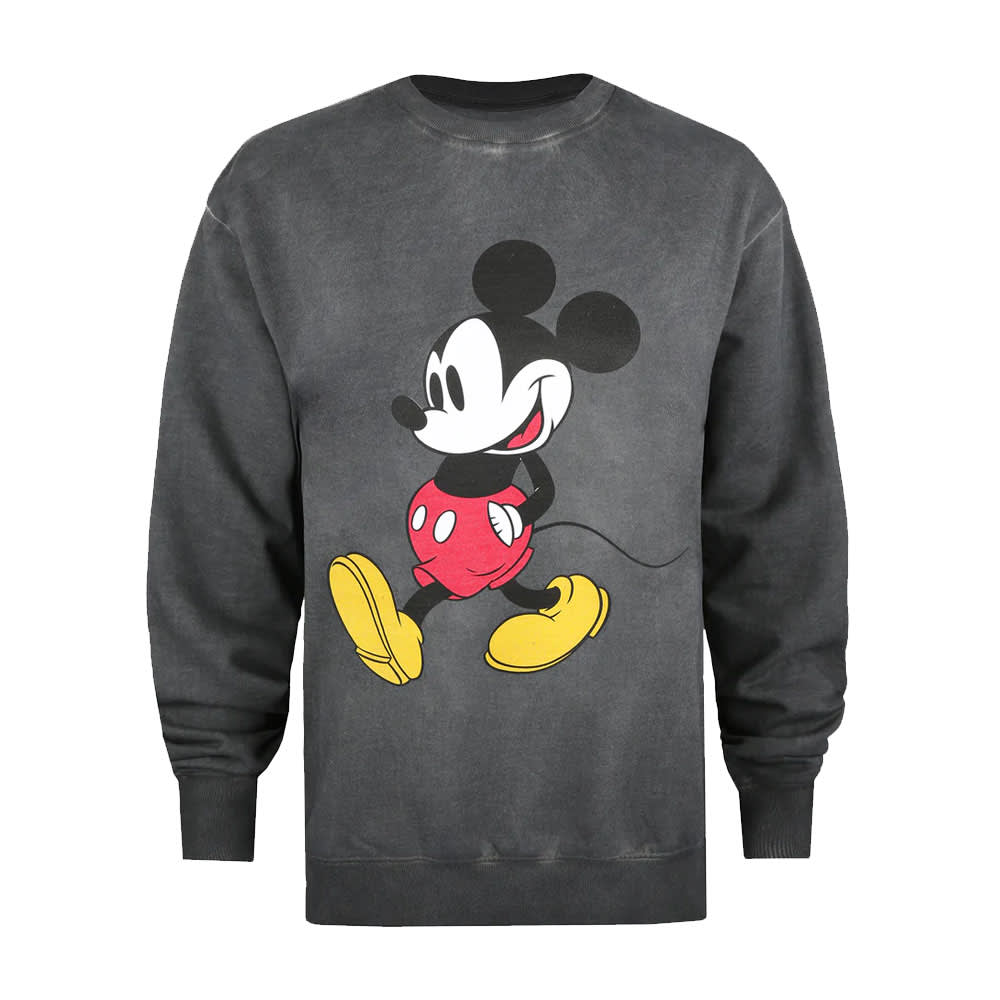 Disney - Womens/Ladies Strides Mickey Mouse Washed Sweatshirt - Rwco