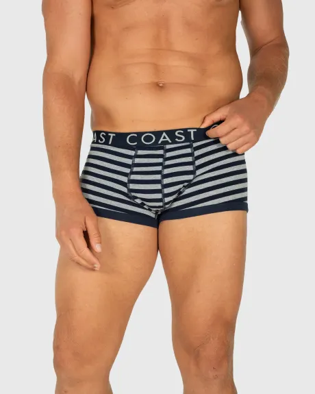 Coast Clothing Co. - Lot de 3 boxers à rayures