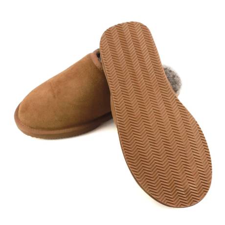 Eastern Counties Leather - Mens Tipped Sheepskin Slippers