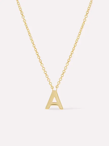 Ana Luisa - Gold Initial Necklace - Letter Necklace - A