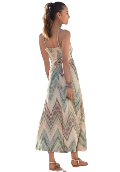 Lascana-Sleeveless Print Maxi Dress