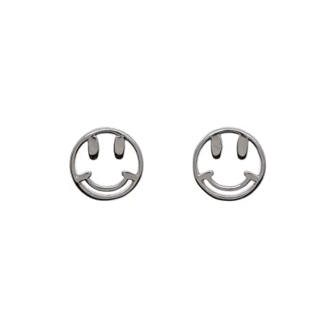 Ag Sterling - Boucles d'oreilles "Happy Face" en argent sterling