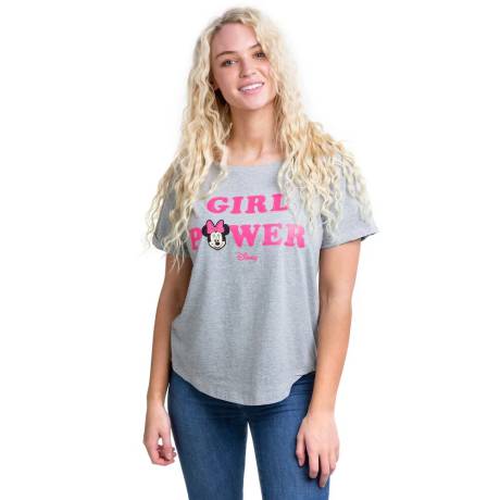 Disney - - T-shirt GIRL POWER - Femme