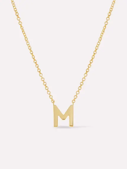 Ana Luisa - Gold Initial Necklace - Letter Necklace - M
